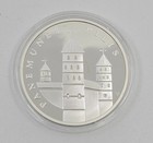 Lithuania 2007 50 Litas Proof Silver Coin Panemun   Castle Coa Presentation Box