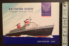 S s  United States  world s Fastest Ship  - Unused Souvenir Log