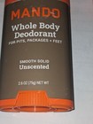 2pk New Mando Whole Body Deodorant Unscented Smooth Solid 2 6 Oz Free Ship