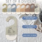 Baby Closet Dividers For Clothes Organizer - Wooden Double-sided Baby
