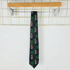 Polo Ralph Lauren Boys Tie Teddy Bear Black Watch Plaid Usa Vtg Silk Kids