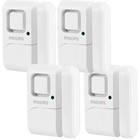 Philips Personal Security Window And Door Alarm  4-pack  White