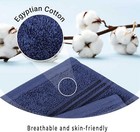 Egyptian Cotton 9-piece Towel Set  Navy Blue