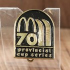 Mcdonald s 70 Provincial Cup Series Rare Vtg Lapel Pin Hockey  Skiing  Sponsor