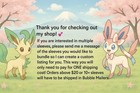 Simplified Chinese Vaporeon Jolteon Flareon Theme Box Individual Card Sleeve 1x