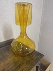 Esque Studio Off Pitcher   Cup Golden Yellow Hand Blown Glass Designed