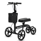 Black - Elenker Best Value Knee Walker With 10  Front Wheels Steerable Medical