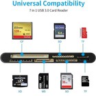 7in1 Memory Card Reader Usb 3 0   Usb C Adapter Hub For Sd Cf Tf Micro Sd Xd Ms