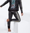 New Women s Victoria s Secret Pink Vintage Camouflage Sequin Jogger Set Small