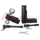 2  Receiver 6  Drop rise Adjustable Tow Hitch Dual Ball Mount Trailer 12500 Lb