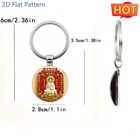 New Guanyin Keychain Chinese Style Pendant Decorative Charm Key Ring Accessory