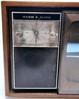 Vintage Sears Model 5028 Am fm Clock Radio W  8  Black White Television Parts