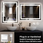 24 x32  Led Bathroom Mirror With 32 l X 24 w Frontlit Light  3 Color Modes 