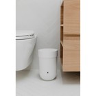 Umbra 1 6 Gal Touch Plastic Swing Top Lid Bathroom Trash Can  White