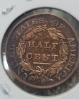 1809 13 Stars Classic Head Half Cent Nice Coin  Au 50 Copper 
