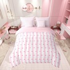 Erosebridal Pink Bow Full Comforter Set 7 Piece For Girls Kids