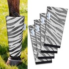 -pattern Fly Boots For Horses Set Of 4  Loose Fitting Mesh Horse Fly Zebra