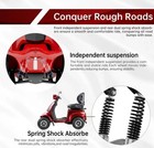 1000w 4-wheel All-terrain Electric Power Mobility Scooter Heavy Duty Red Scooter