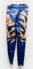 Custom Blue Silver Pink White Pro Wrestling Tights W  Cross And Rb Design Size M