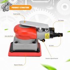 Square Pneumatic Air Sander 75x100mm Palm Sander For Automotive Polishing