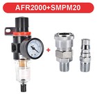 Air Compressor Oil Water Regulator 1 4   Filter Pressure Gauge Moisture Trap