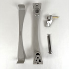 Pella Sliding Patio Door Handle W  Thumb Lock - Left Lh Ox Interior - Champagne