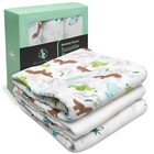 Muslin Baby Swaddle Blankets  100  Ultra Soft Bamboo  Large 47  X 47   3 Pack