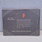 Vintage Original Instruction Manual For Singer Sewing Machine Model 15-91 1954