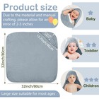 4 Pcs Muslin Hooded Baby Bath Towels 100  Cotton Green Gray Rust Blue