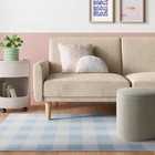 4 x5 6  Gingham Print Accent Rug Blue - Room Essentials