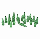 Milton   Colorfit   A-style 1 4  Npt Male Plugs  Green  box Of 20 