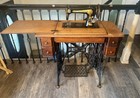 Antique 1911 Singer Sewing Machine Model 27 Sphinx W  Treadle G1016977