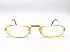 Vintage Cartier Demi Lune 22k Gold-plated Optical Frame New Old Stock 50-22 Mm