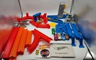 Hot Wheels Turbo Takeover Track Builder Complete Motorized 2015 Set Tested Works