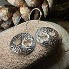 New Solid Sterling Silver Celtic Tree Of Life Earrings Irish Scottish Ladies 925