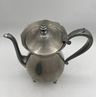 Vintage Plymouth Pewter Teapot Made Is Usa Hinged 9    Tall