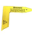 Vtg 1950   s Firestone Tire Tread Depth Gauge    Air Measure Gauge 11 Inch Rare