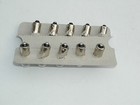 Eiko  47 Bulb  Box Of 10  Tube Amp Pilot Light Bulbs  Nickel Plate Brass Base