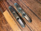 Pair Of Vintage Bronze 5  Jam Cleats Patina   2 Pairs Available 