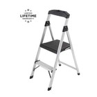 2-step Aluminum Step Stool Ladder  250 Lbs  Type I Duty Rating  8ft  Reach Heigh