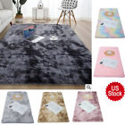 Shaggy Fluffy Rugs Anti-skid Area Rug Dining Room Carpet Home Bedroom Floor Mat 
