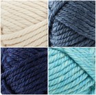  12 Pack  Lion Brand Yarn 135-007 Hometown Bulky Yarn  Coastal Calm Pack
