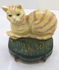 Vintage Heavy-duty Cast Iron Cat Decorative Bookends  Art For Shelves