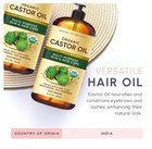 Premium Organic Castor Oil 100  Pure And Hexane-free Cold-pressed Beauty 16 Fl 