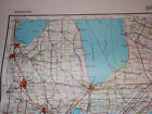 Authentic Soviet Army Military Topographic Map Detroit  Cleveland  Michigan Usa