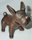 Antique J b  Usa Bronze Metal French Bull Dog Art Statue Sculpture Paperweight 