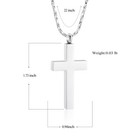 New Cross Urn Necklace For Ashes Religious Cross Cremation Pendant Jewelry Gifts