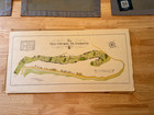 The Old Course St  Andrews Links 25 5  X 13  Vintage Golf Course Maps Print 1987
