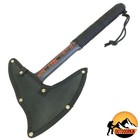 16  Black Tomahawk Throwing Axe Zombie Survival Battle Hatchet Hunting W  Sheath