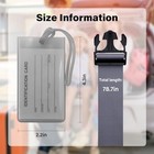 8 Pack Luggage Straps Suitcase Tags Set adjustable Suitcase Belts Tsa Rose 4